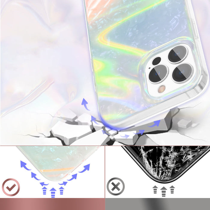 Kingxbar Shell Series luxury elegant phone case for iPhone 13 Pro pearl-blue - Cell phone cases and covers<<<HurtelXML