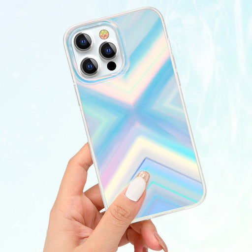 Kingxbar Streamer Series luxury elegant phone case for iPhone 13 Pro blue (Triangle) - Cell phone cases