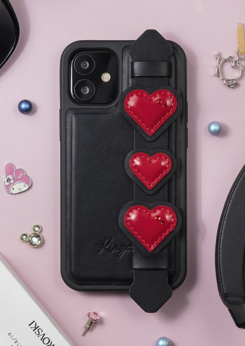 Kingxbar Sweet Series case decorated with original Swarovski crystals iPhone 12 mini black