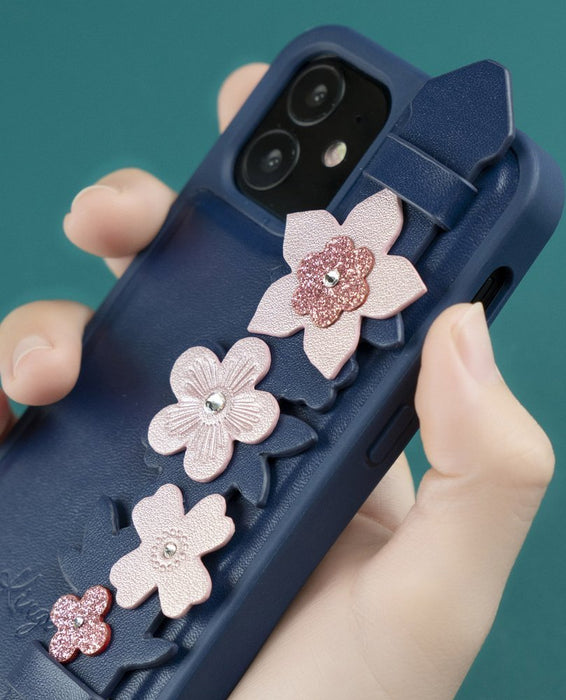 Kingxbar Sweet Series case decorated with original Swarovski crystals iPhone 12 mini black