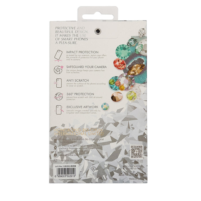 Kingxbar Plain Series case cover for iPhone 13 Pro silicone cover pink