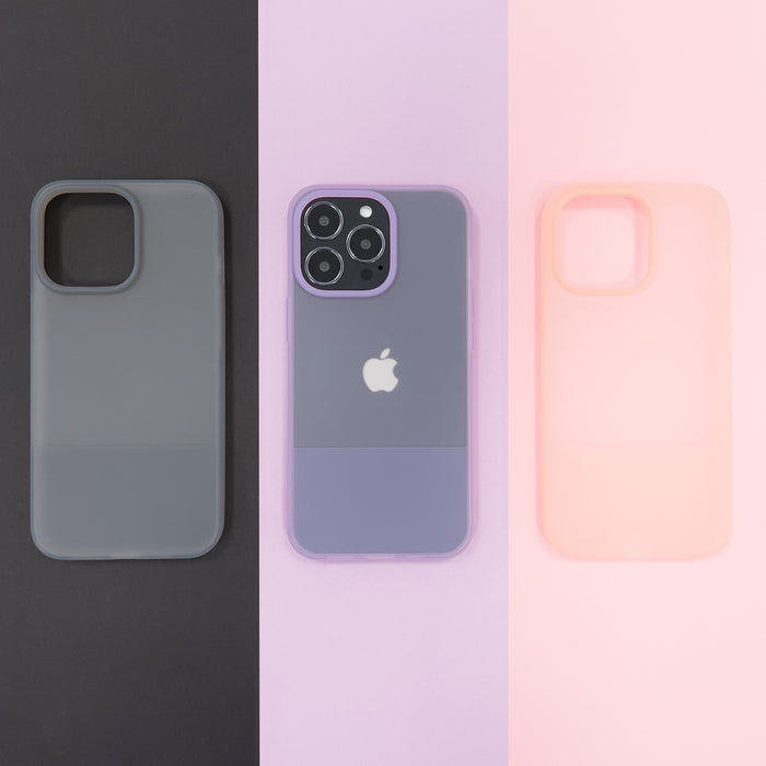 Kingxbar Plain Series case cover for iPhone 13 Pro silicone case gray