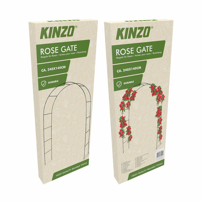 Garden Arch Kinzo 240 x 140 cm Metal Roses