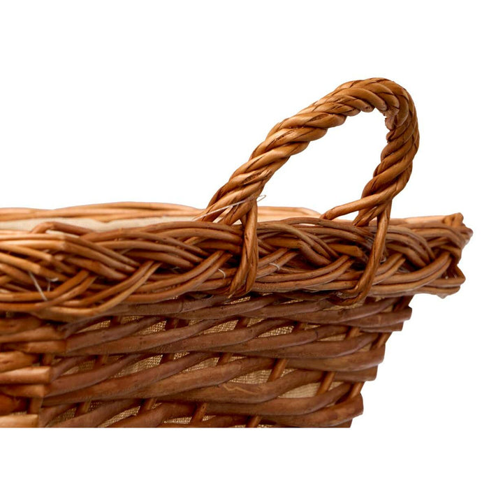 Multi-purpose basket Kipit Polyester wicker Cloth 50 % cotton 63 x 16 x 41 cm