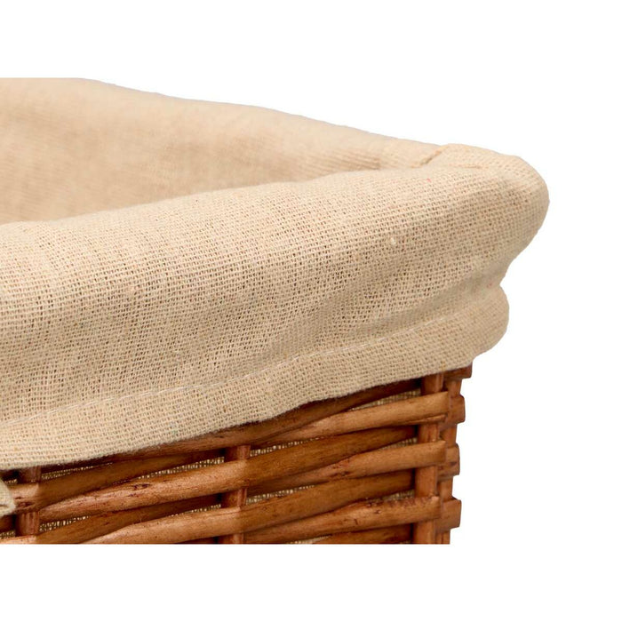 Set of Baskets Kipit Polyester wicker Cloth 50 % cotton 39 x 16 x 30 cm 3 Pieces