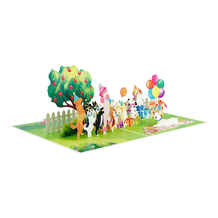 KIRIORI DOG PARTY POP-UP CARD 13502