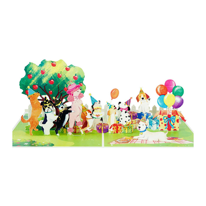 KIRIORI DOG PARTY POP-UP CARD 13502