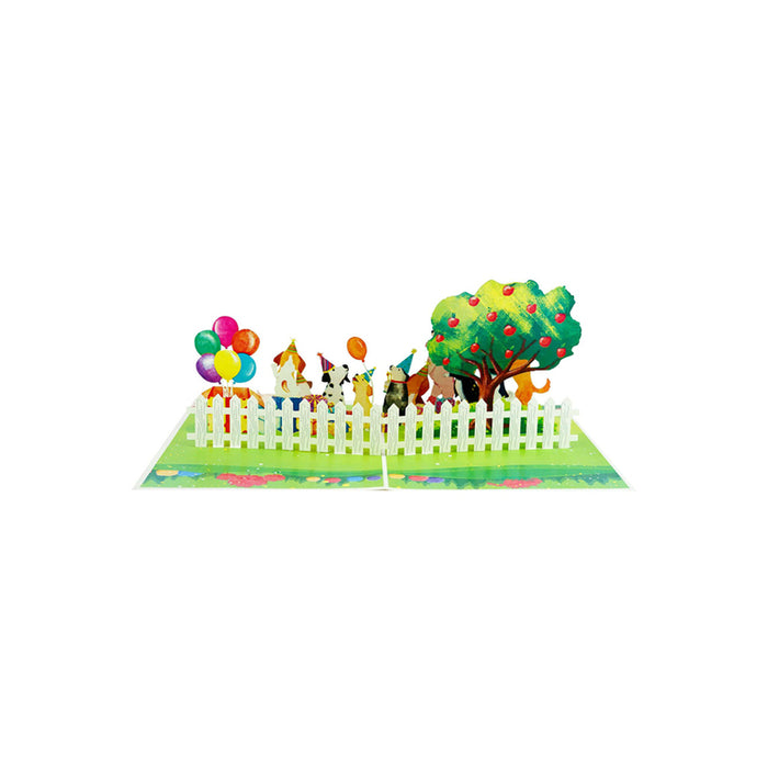 KIRIORI DOG PARTY POP-UP CARD 13502