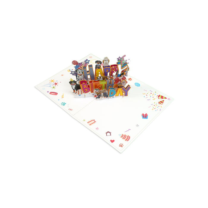 POP-UP CARD "CHRD DOGS" KIRIORI 10728
