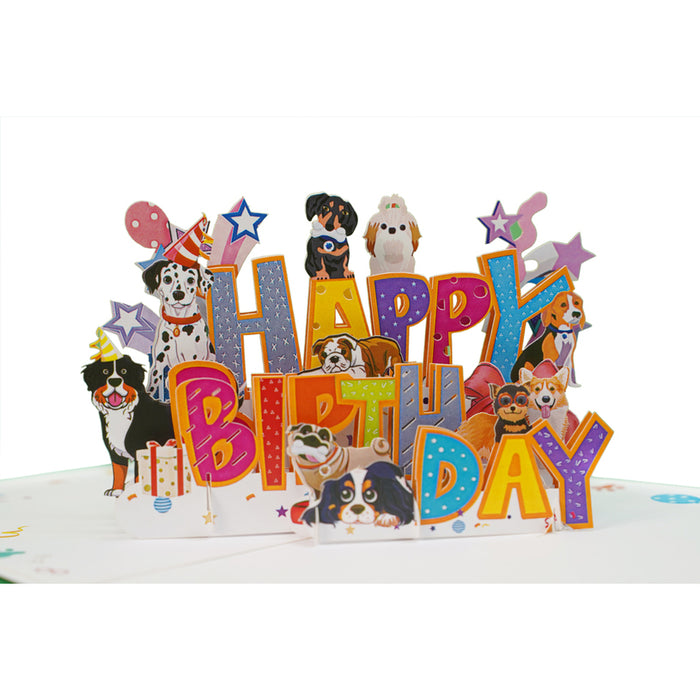 POP-UP CARD "CHRD DOGS" KIRIORI 10728