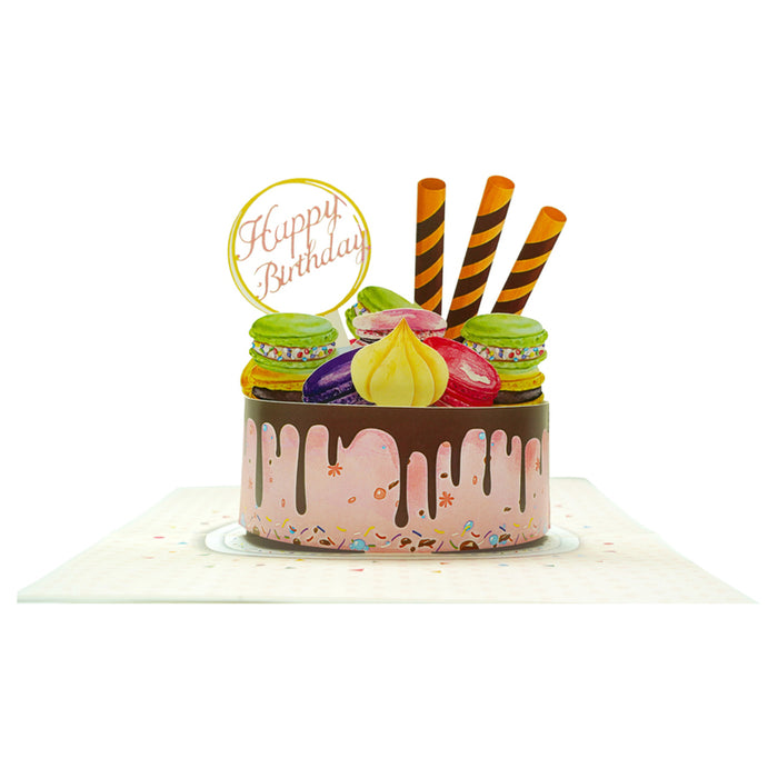 CARD CAKE WITH PASTA POP-UP "CAKE WITH PASTA" KIRIORI 10730