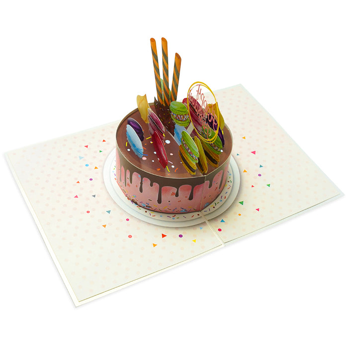 CARD CAKE WITH PASTA POP-UP "CAKE WITH PASTA" KIRIORI 10730
