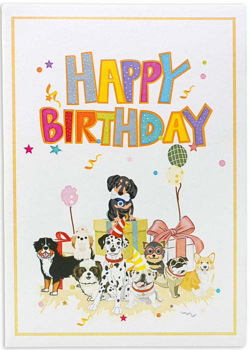 POP-UP CARD "CHRD DOGS" KIRIORI 10728