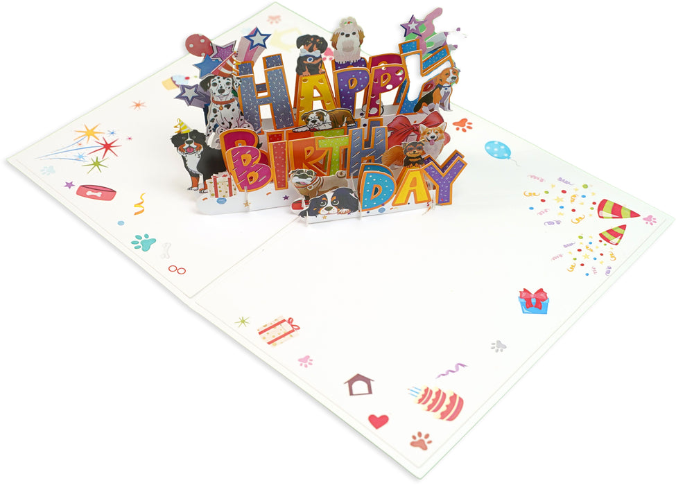 POP-UP CARD "CHRD DOGS" KIRIORI 10728