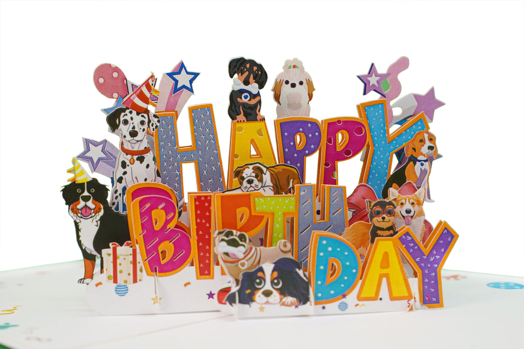 POP-UP CARD "CHRD DOGS" KIRIORI 10728