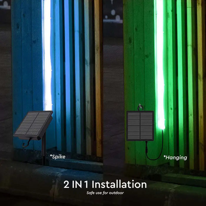KIT SOLAR LED STRIP 1.2W RGB 900LM 5M IP67 V-TAC - LED ленти и аксесоари<<<Вътрешно осветление<<<Мебели и