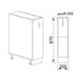 KITCHEN CABINET BOTTOM ROW IRIM HETTICH BOTTLE 20X55X87 CM - Модулни кухни<<<Кухненски мебели<<<Кухня<<<Praktiker