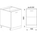 KITCHEN CABINET LOWER ROW WITH DOOR AND SHELF IRIM 50X55X87 CM RIGHT - Модулни кухни<<<Кухненски