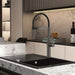 KITCHEN FAUCET WITH PULL-OUT SHOWER INTER CERAMIC GUN GRAY - Смесители за кухня<<<Кухня<<<Praktiker