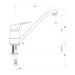 KITCHEN MIXER CHROME FAT 08905-0005 - Смесители за кухня<<<Кухня<<<Praktiker
