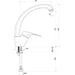 KITCHEN MIXER CHROME FAT 08910-0005 - Смесители за кухня<<<Кухня<<<Praktiker