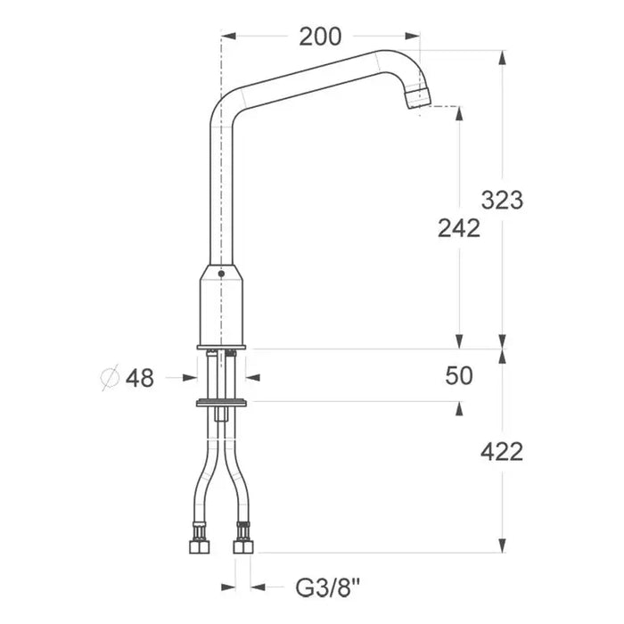 KITCHEN MIXER CHROME FAT 12914-0005 - Смесители за кухня<<<Кухня<<<Praktiker
