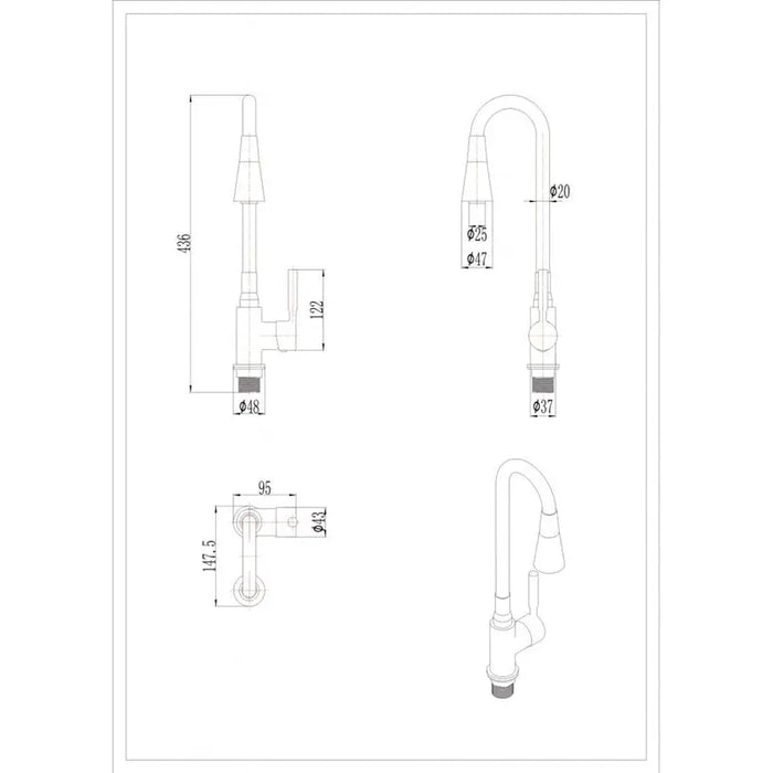 KITCHEN MIXER INTER CERAMIC HAVANA GRAY - Смесители за кухня<<<Кухня<<<Praktiker&&&Смесители за