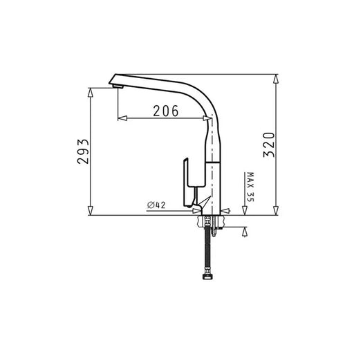 KITCHEN MIXER PYRAMIS MERCURIO CHROME - Смесители за кухня<<<Кухня<<<Praktiker&&&Кухненски