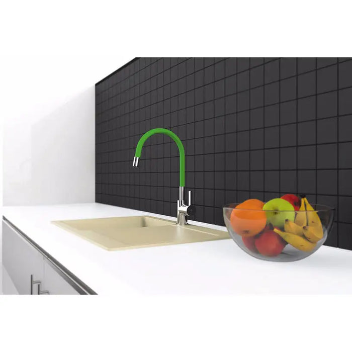 KITCHEN MIXER WITH MOVABLE ARM RUBINETA FLEXY-33 GREEN - Смесители за кухня<<<Кухня<<<Praktiker&&&Кухненски