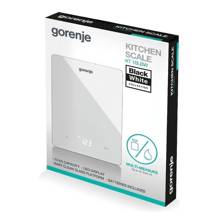 Kitchen scale GORENJE KT10LBW - Кухненски везни<<<Уреди за кухня<<<Малки електроуреди<<<TechnoMix&&&Кухненски