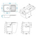 KITCHEN SINK ALVEUS BASIC 150 LEFT 78X43.5X14 CM. - Кухненски мивки<<<Кухненски мивки<<<Кухня<<<Praktiker