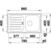 KITCHEN SINK BLANCO FLEX PRO 45S RIGHT 86X48X15.5 - Кухненски мивки<<<Кухненски мивки<<<Кухня<<<Praktiker&&&Кухненски