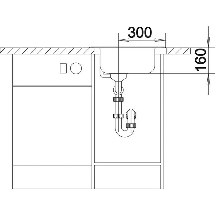 KITCHEN SINK BLANCO TIPO 45 48X50X16 CM. MATT - Кухненски мивки<<<Кухненски мивки<<<Кухня<<<Praktiker&&&Кухненски
