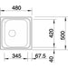 KITCHEN SINK BLANCO TIPO 45 48X50X16 CM. MATT - Кухненски мивки<<<Кухненски мивки<<<Кухня<<<Praktiker&&&Кухненски