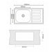 KITCHEN SINK INTER CERAMIC 10050R TEMPICO RIGHT 100X50X24 - Кухненски мивки<<<Кухненски