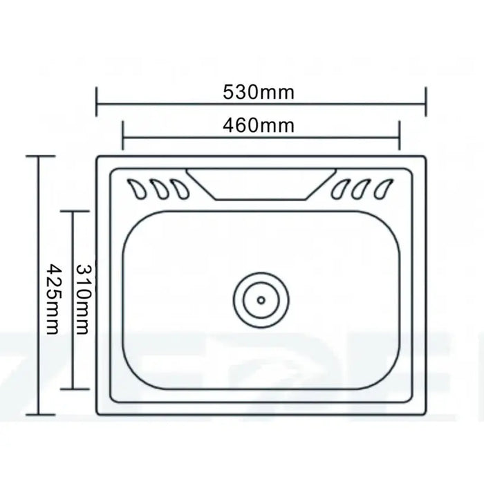 KITCHEN SINK INTER CERAMIC ICK 5443P 53X42.5X16.5 CM. - Кухненски мивки<<<Кухненски