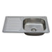 KITCHEN SINK INTER CERAMIC ICK 7540 LEFT 75X40X15 CM. - Кухненски мивки<<<Кухненски