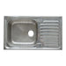 KITCHEN SINK PYRAMIS DORIAN 1B1D 86X50X20 CM. - Кухненски мивки<<<Кухненски мивки<<<Кухня<<<Praktiker&&&Кухненски