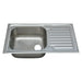 KITCHEN SINK PYRAMIS DORIAN 1B1D 86X50X20 CM. - Кухненски мивки<<<Кухненски мивки<<<Кухня<<<Praktiker&&&Кухненски