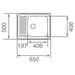 KITCHEN SINK TEKA SUPER BOWL 1C 65X50X19 LEFT - Кухненски мивки<<<Кухненски мивки<<<Кухня<<<Praktiker
