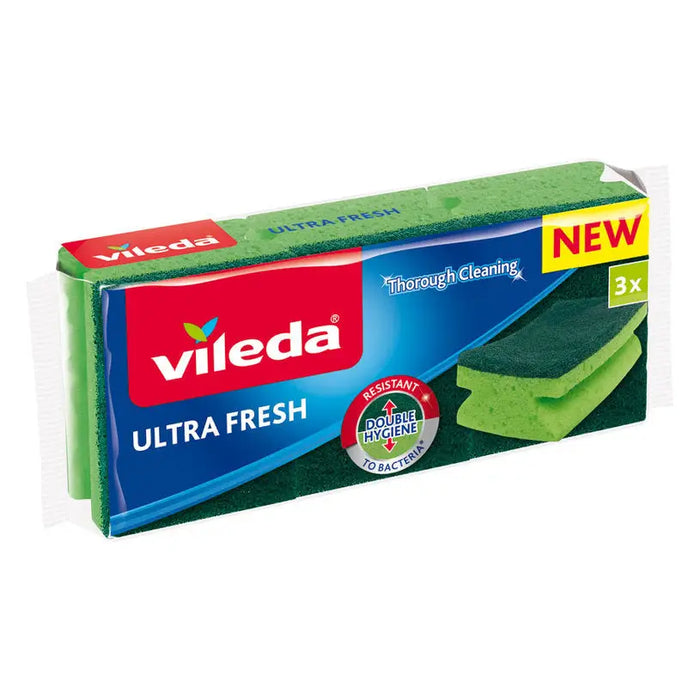KITCHEN SPONGE 3 PCS ANTI-BAC ULTRA VILEDA ULTRA FRESH - Продукти за почистване<<<Домашни потреби<<<Кухня<<<Praktiker