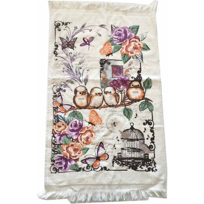 KITCHEN TOWEL 40X60 CM. FRINGED AND PRINTED - Аксесоари<<<Текстил за кухня<<<Мебели и