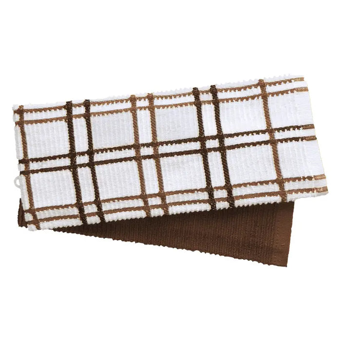 KITCHEN TOWEL DILIOS 40X60 CM BROWN 2 PCS - Аксесоари<<<Текстил за кухня<<<Кухня<<<Praktiker