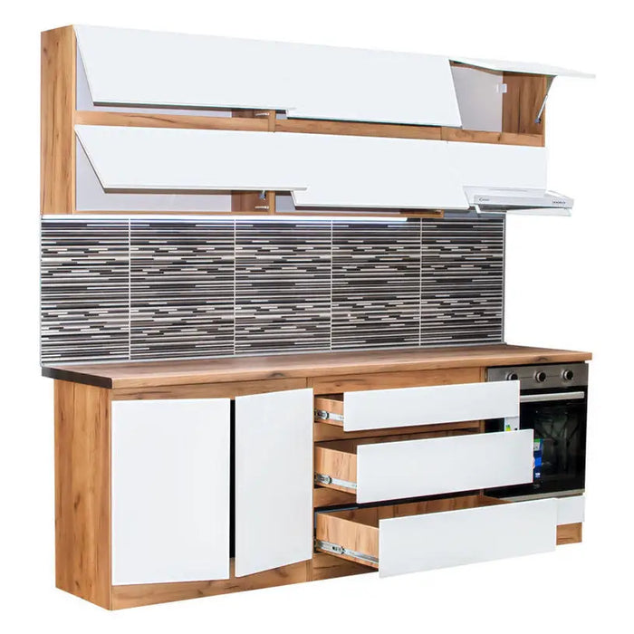 KITCHEN UNIT EKO BIANKA 240 CM. - Кухни<<<Кухненски мебели<<<Кухня<<<Praktiker&&&Кухни<<<Кухня<<<Technopolis