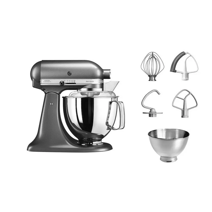 KitchenAid Artisan 5KSM175PSEMS Food Processor Medallion Silver - Кухненски роботи<<<Уреди за кухня<<<Малки