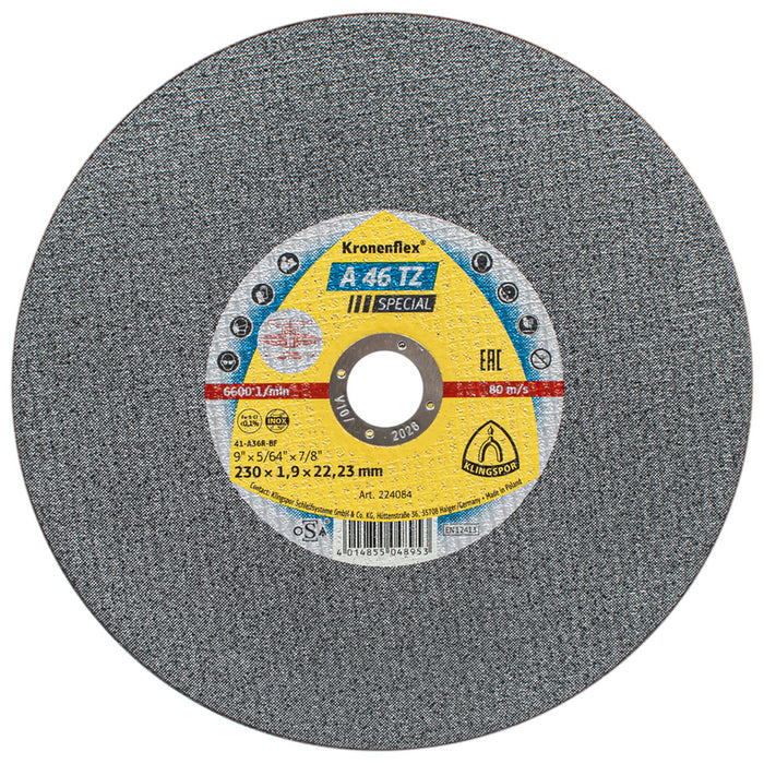METAL CUTTING DISC KLINGSPOR 230X1.9x22.23