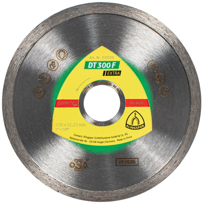 DIAMOND DISC FOR NON-METAL CUTTING KLINGSPOR 125X1.6x22.23
