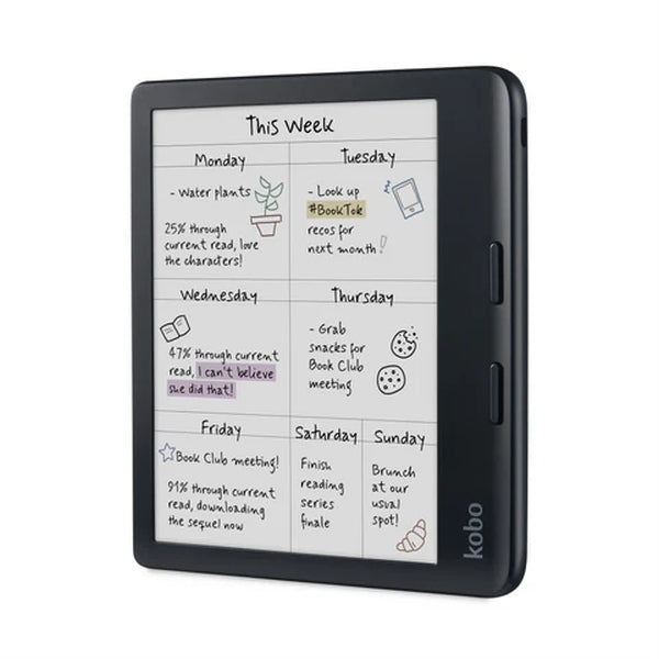 Kobo Libra Colour e-Book Reader, E Ink Kaleido touchscreen 7 inch, 1680 x 1264, 32 GB, 2 GHz, Greutate 0.215 kg, Wireless Da, Comfort Light PRO, IPX8 - up to 60 mins in 2 metres of water, 15 file formats supported natively, Black