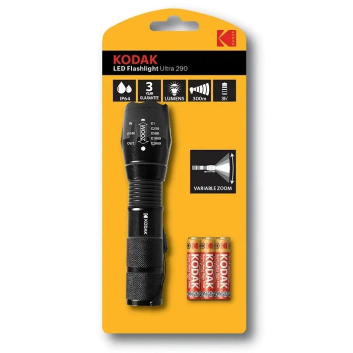 Kodak Ultra 290 Black Hand flashlight LED - FlashlightsOSW-LAT<<<LightingOSW<<<ActionPL&&&Фенери<<<Фенери работни лампи