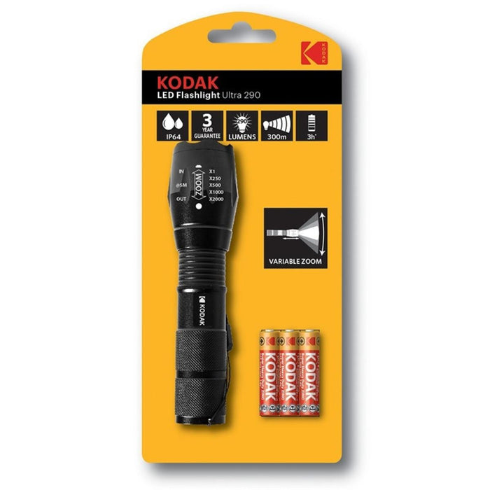 FLASHLIGHT KODAK LED 5W ULTRA + AAA BATTERIES